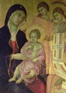 Maesta: Madonna and Child (detail) by Duccio di Buoninsegna